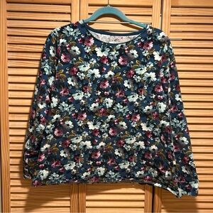 Talbots Floral Long Sleeve Top